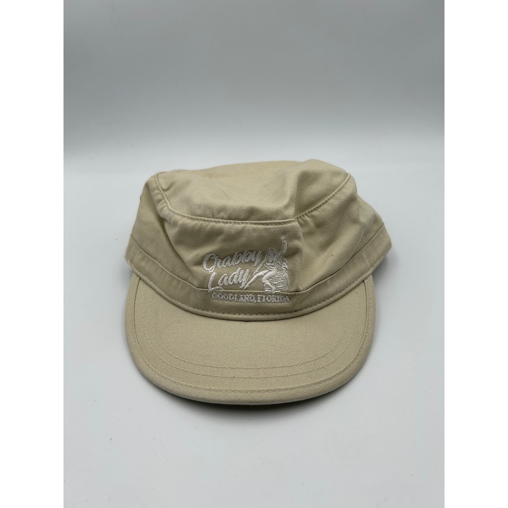 econscious Crabby Lady Goodland Florida Khaki Tan Organic Cotton Cadet Hat Cap